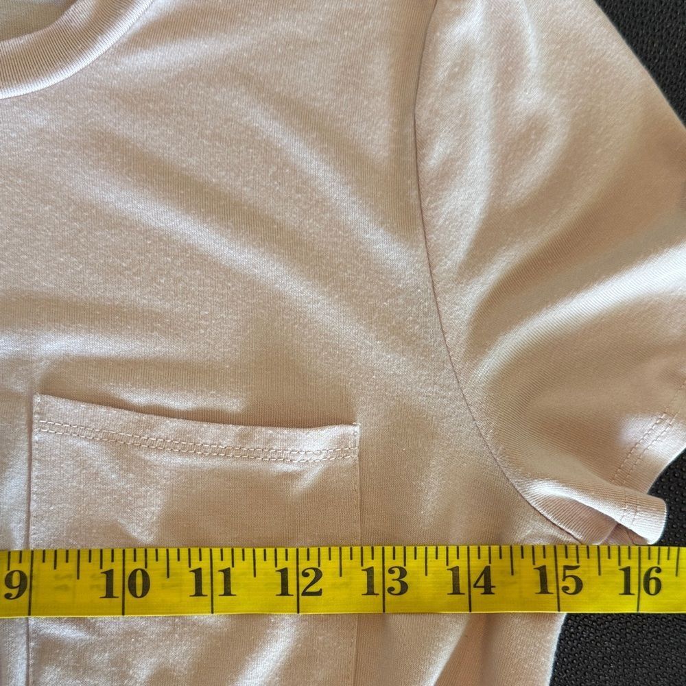 love, Fire Women's Light Pink Short Sleeve Knot Front Tee - Picture 7 of 8